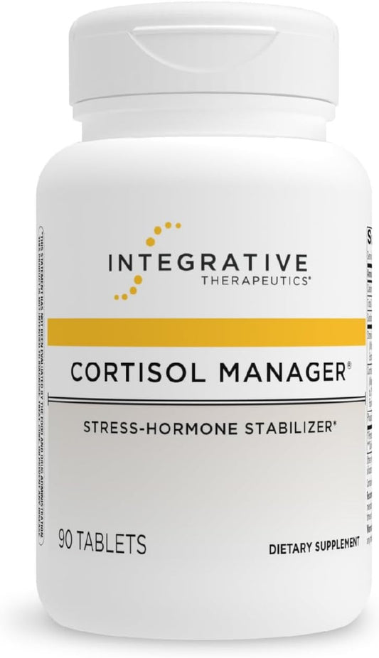 Integrative Therapeutics Cortisol Manager - Adrenal Health Support Supplement for Healthy Stress Response* - Vegan, Dairy-Free & Gluten-Free-90 Capsules(45Servings)