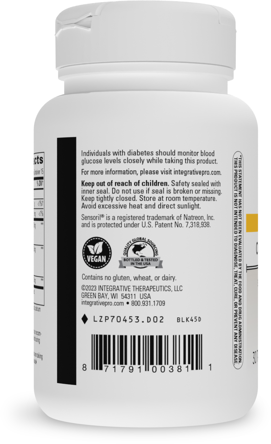 Integrative Therapeutics Cortisol Manager - Adrenal Health Support Supplement for Healthy Stress Response* - Vegan, Dairy-Free & Gluten-Free-90 Capsules(45Servings)